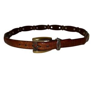 Brighton-Women’s XL leather belt. Heart buckle/tweed insert. Made in USA! EUC! Brighton | Accessories | Brightonwomens Xl Leather Belt  main image 4
